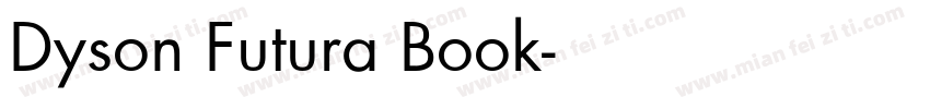 Dyson Futura Book字体转换